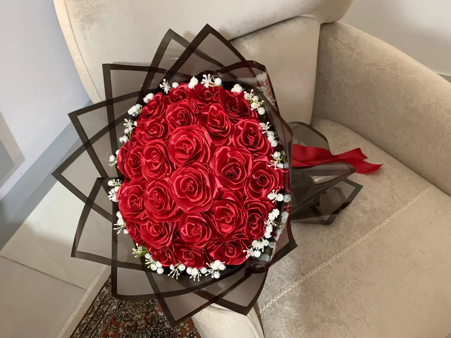 ۳۰شاخه با ژیپسوفیلا|گل مصنوعی|ارومیه, |دیوار