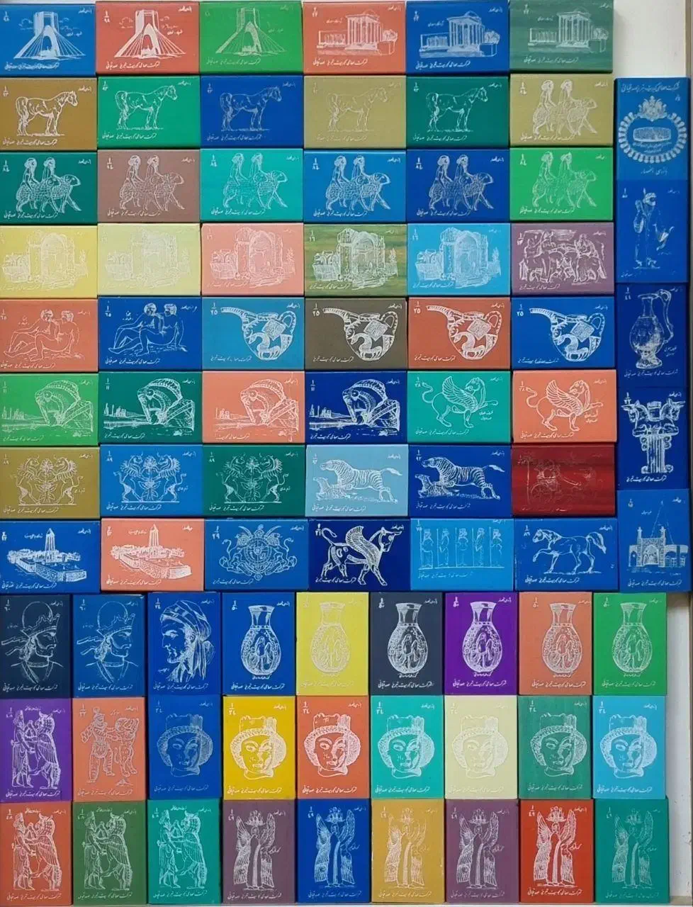 مجموعه ۸۱ عددی کبریت های صدقیانی با طرح سفید|کلکسیون اشیاء عتیقه|رشت, لاکان شهر|دیوار