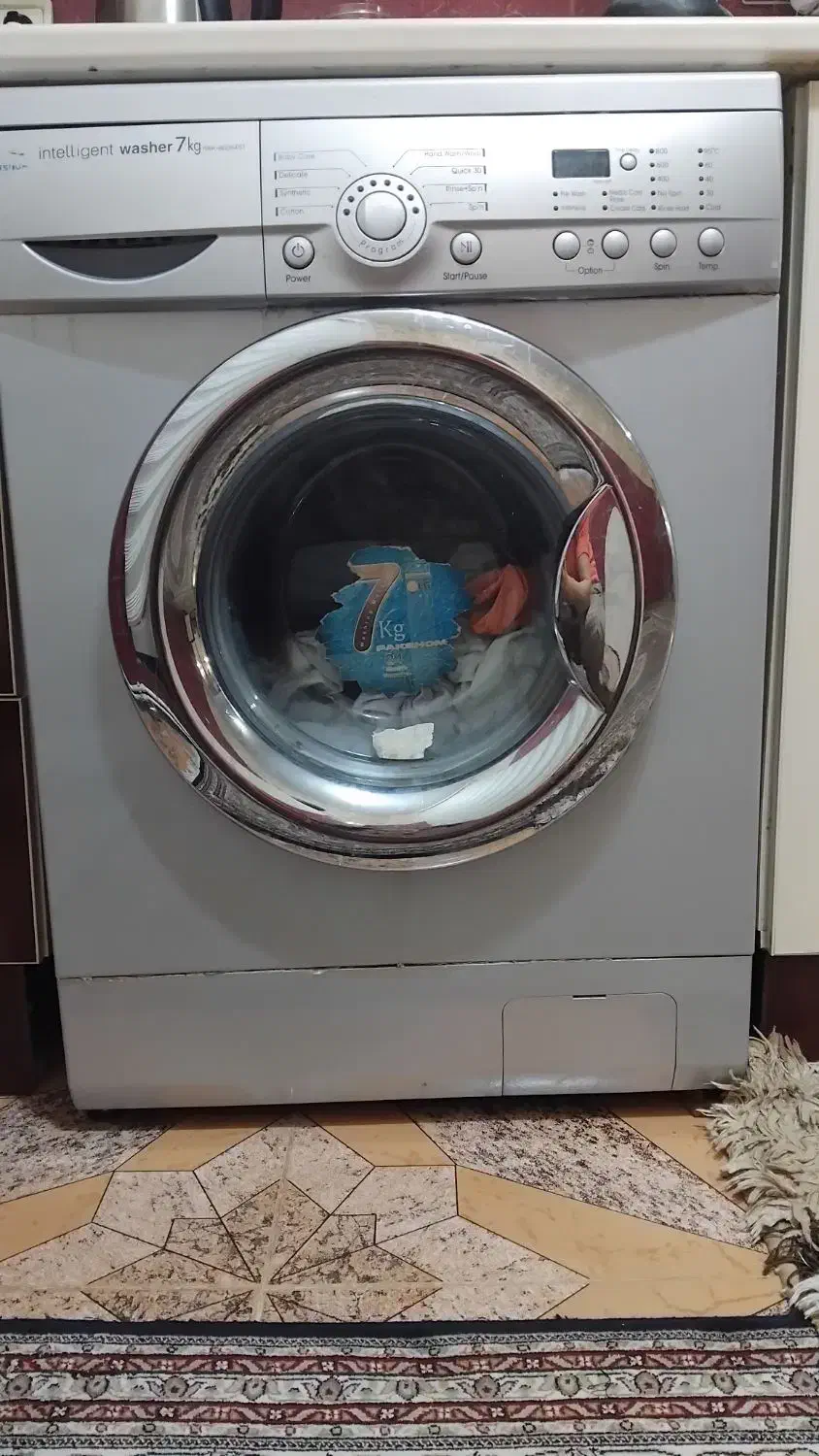 ماشین لباسشویی پاکشوما 7 کیلویی بفروش میرسد|ماشین لباسشویی و خشککن لباس|مشگین شهر, |دیوار
