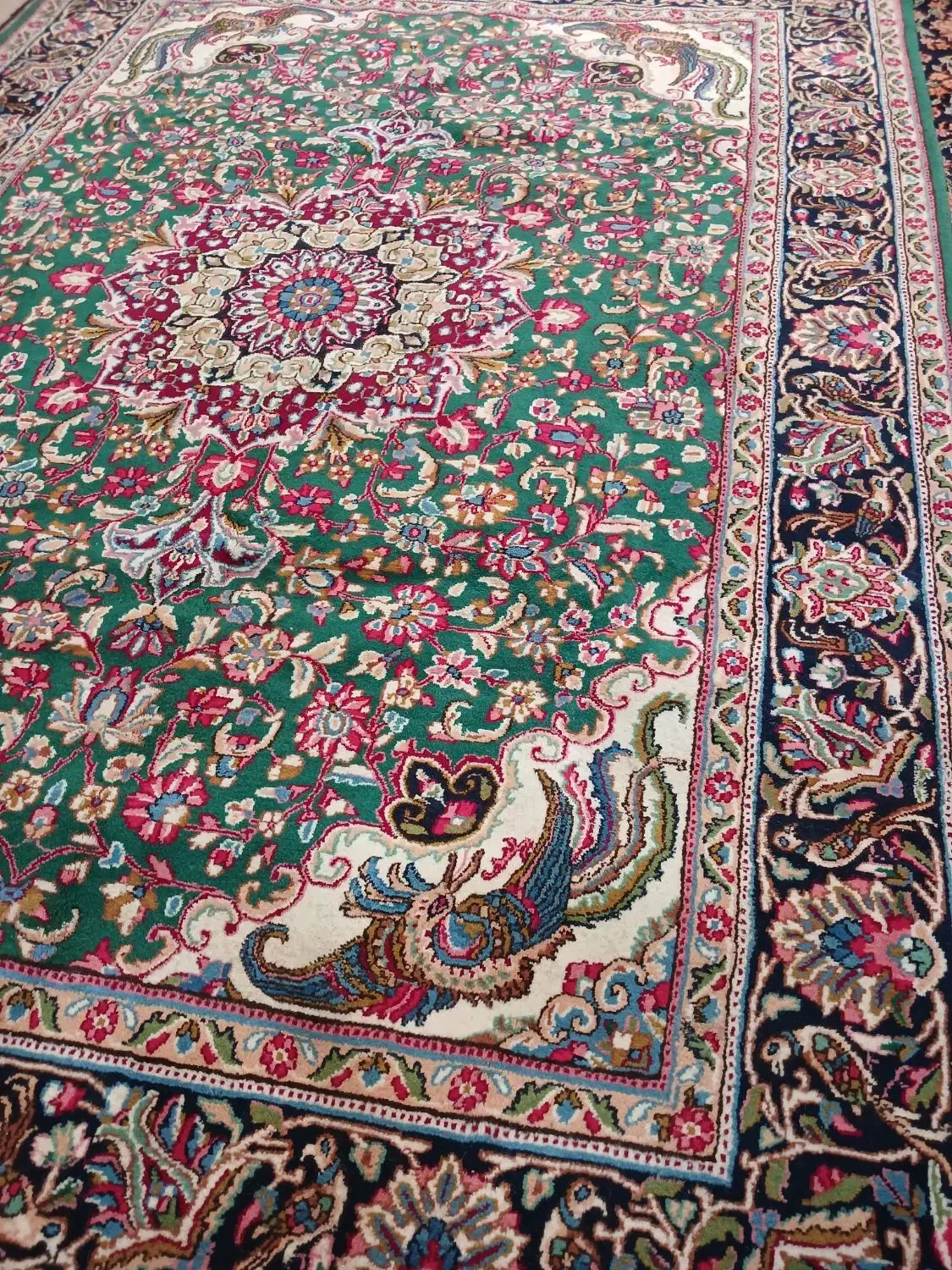 قالی دستباف کرمانی|فرش|کرمان, |دیوار