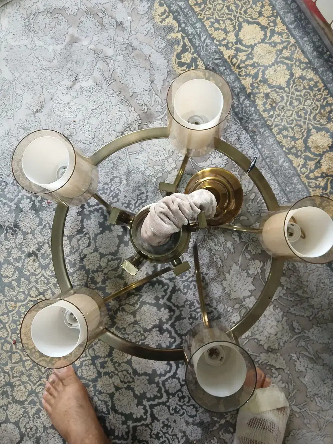 لوستر برنجی|لوستر و چراغ آویز|تهران, فدک|دیوار