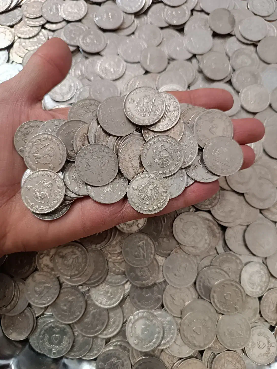 سکه پنج ریالی پهلوی|کلکسیون سکه، تمبر، اسکناس|ملایر, |دیوار