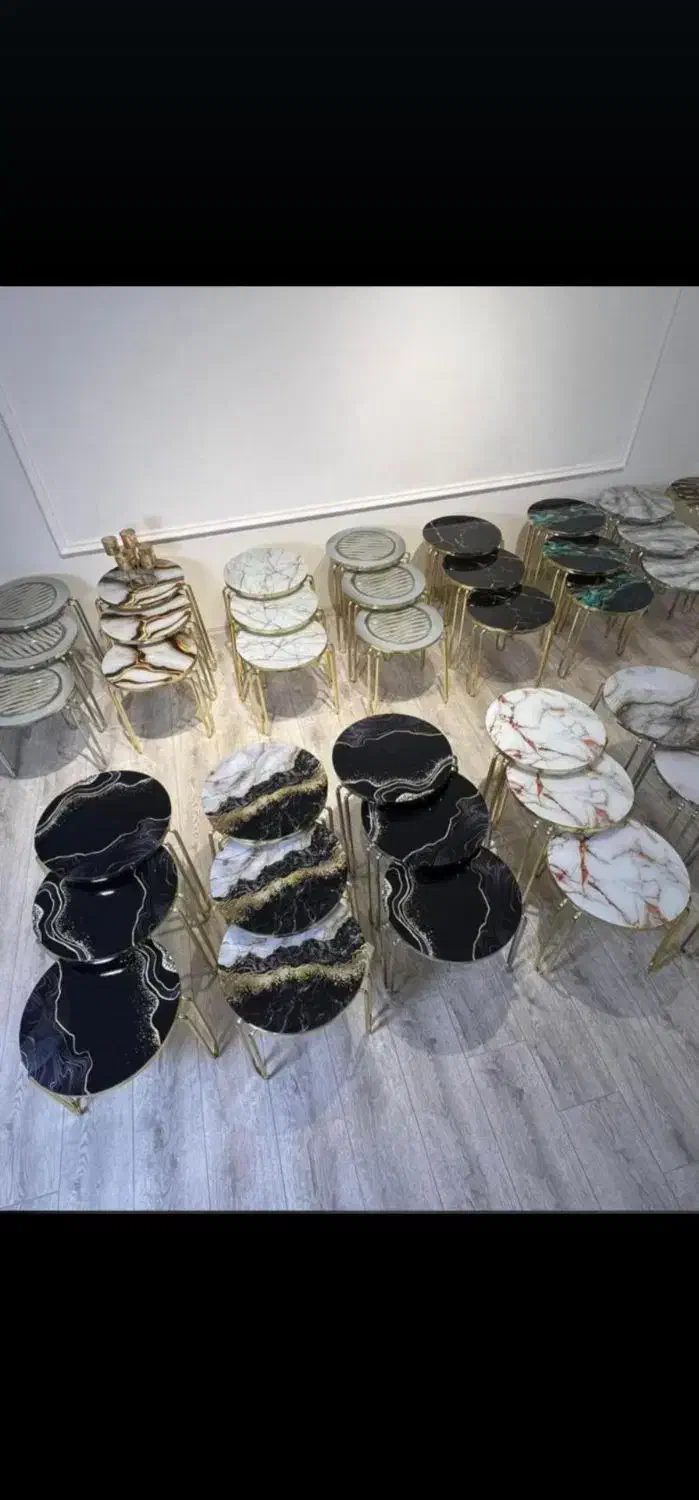 میز عسلی و جلومبلی پایه فلزی مدلهای مختلف|مبلمان خانگی و میز عسلی|خمینیشهر, |دیوار