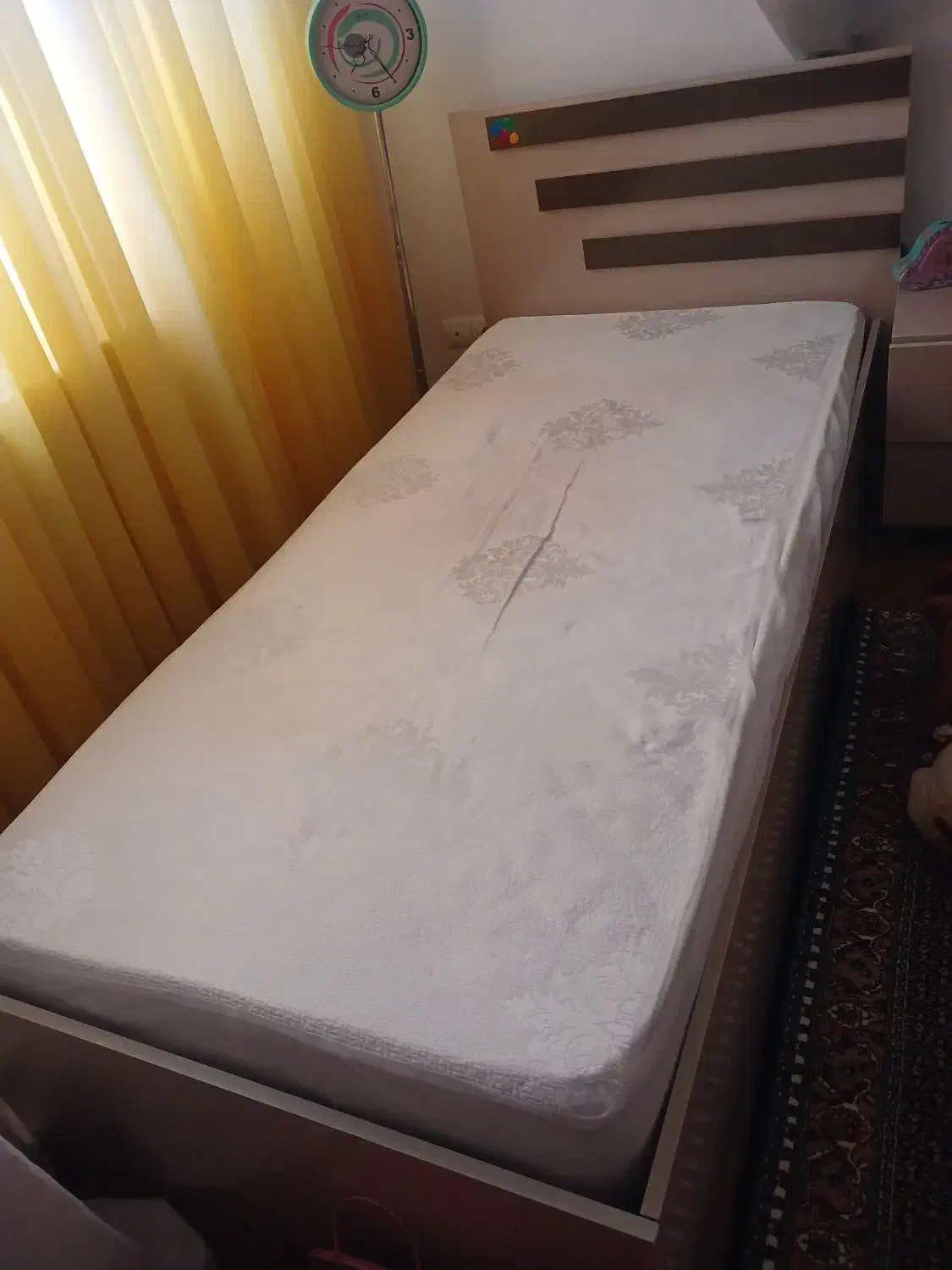 تخت تک نفری ام دی اف|تخت و سرویس خواب|اردبیل, |دیوار