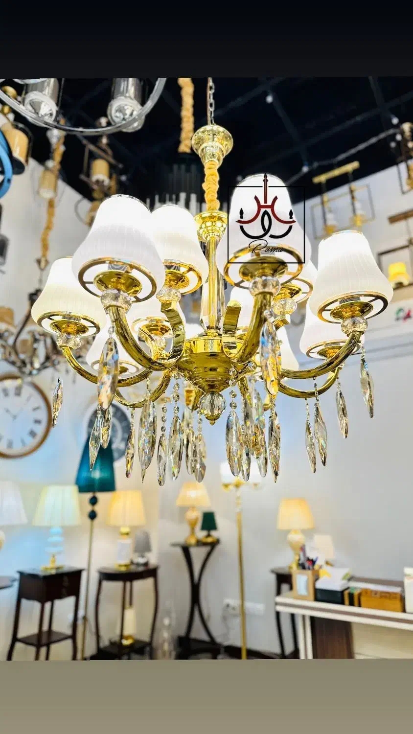 لوستر زیبای ماهی (مدلهای انحصاری رومالوستر فردیس)|لوستر و چراغ آویز|کرج, عظیمیه|دیوار