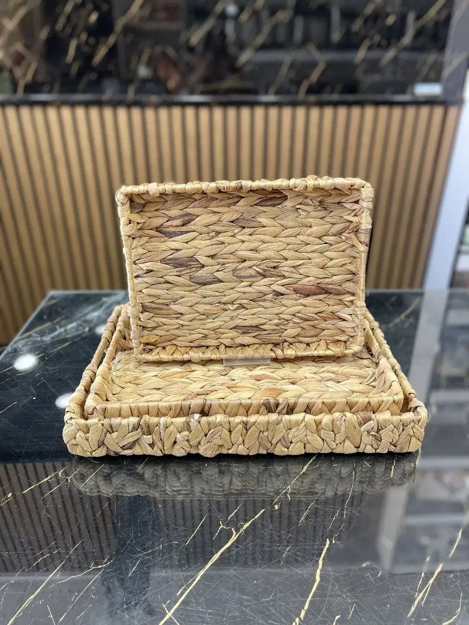 سینی حصیری|صنایع دستی و سایر لوازم تزئینی|خرم‌آباد, |دیوار