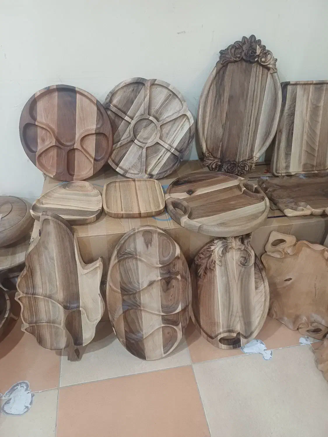 ظروف چوبی و کادویی   پخش عمده و تکی|ظروف سرو و پذیرایی|جیرفت, |دیوار