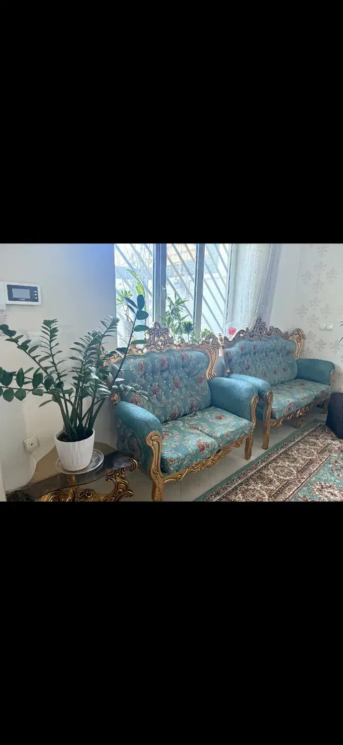 مبلمان ۷نفره سلطنتی|مبلمان خانگی و میز عسلی|شهر بابک, |دیوار