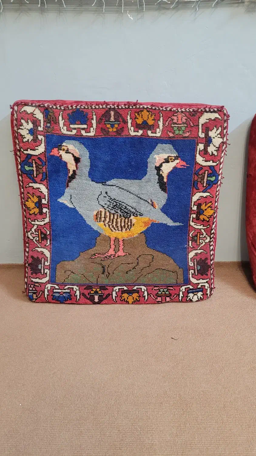 پشتی دست بافت|پشتی|شیراز, لاله|دیوار