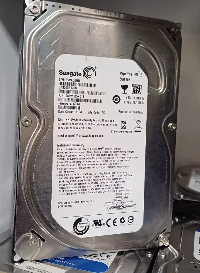 هارد 500GB WD SEAGATE مناسب دوربین مداربسته|قطعات و لوازم جانبی رایانه|شیراز, شهرک پرواز|دیوار