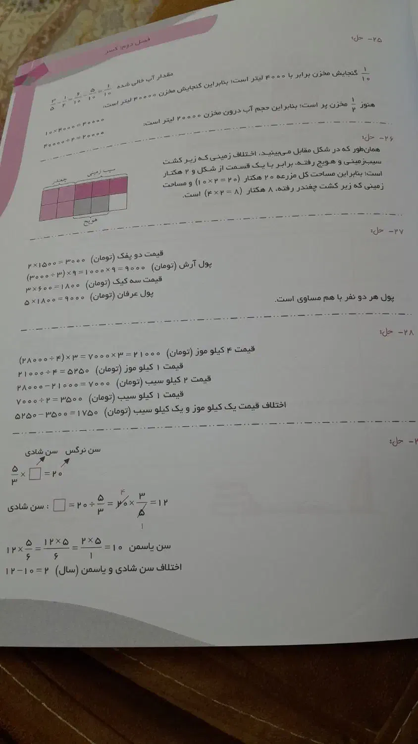 کتاب تمرین ریاضی پنجم برای تیزهوشان|کتاب و مجله آموزشی|رشت, پل تالشان|دیوار