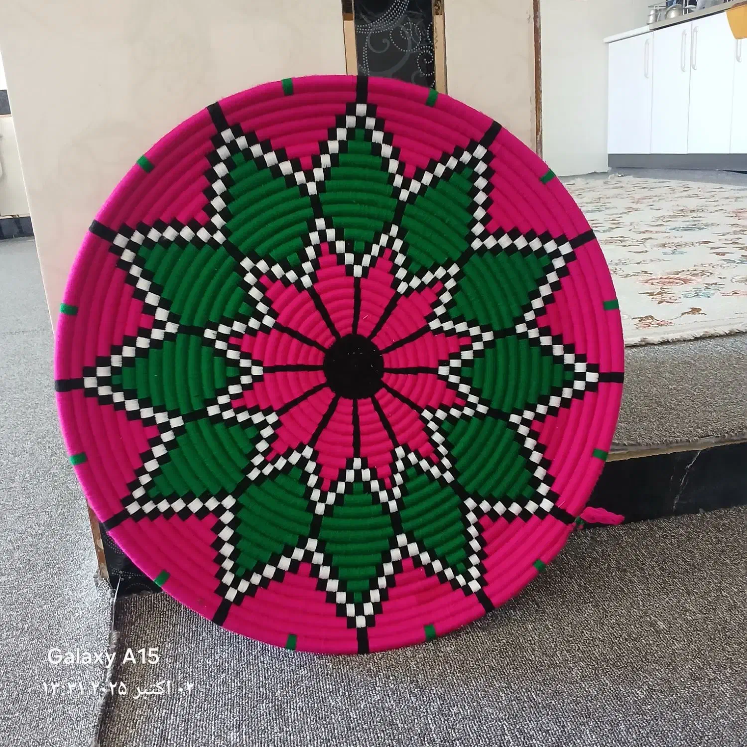 طبق دست بافت|صنایع دستی و سایر لوازم تزئینی|آبدانان, |دیوار
