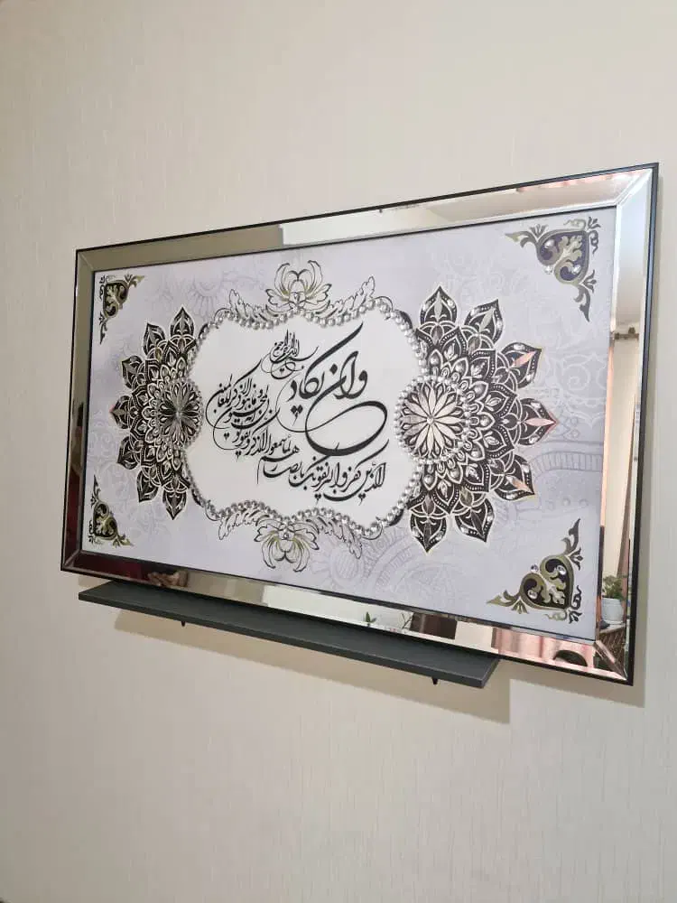 تابلو میکس مدیا نگین کاری و دیجیتال آرت ۷۰×۱۲۰|تابلو، نقاشی، عکس|تهران, چیتگر شمالی|دیوار