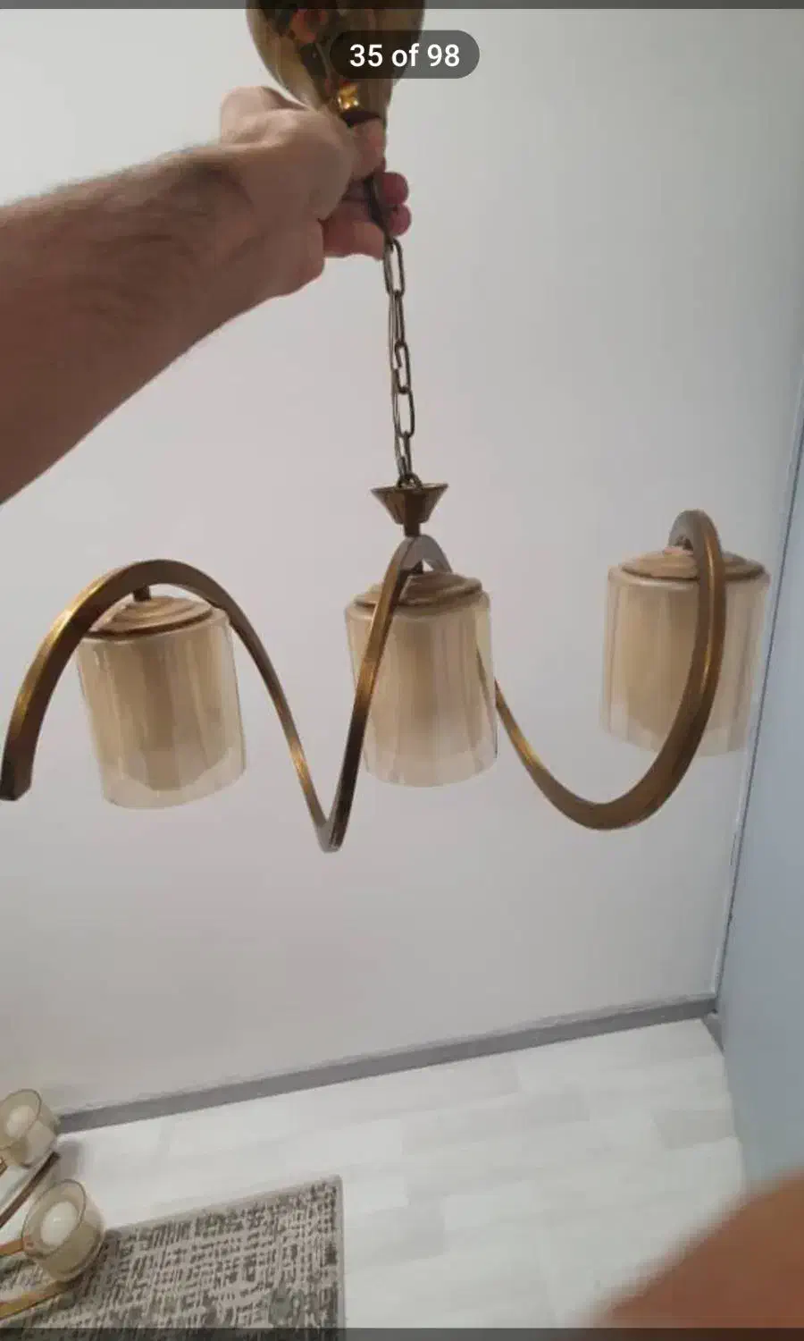 لوستر شیک|لوستر و چراغ آویز|مشهد, سرافرازان|دیوار