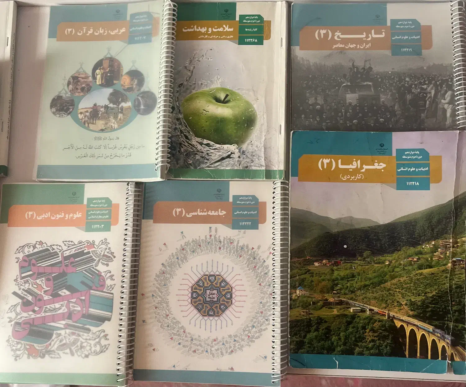 کتاب دوازدهم رشته انسانی و جزوه ها|کتاب و مجله آموزشی|شیراز, گویم|دیوار