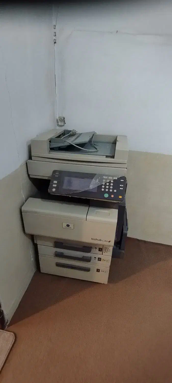 پرینتر رنگی ایستاده bizhub c350|پرینتر، اسکنر، کپی، فکس|قروه, |دیوار