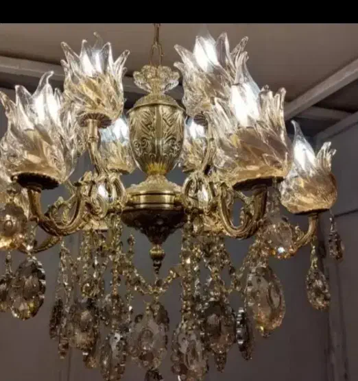 لوستر برنجی|لوستر و چراغ آویز|رشت, اسماعیل آباد|دیوار