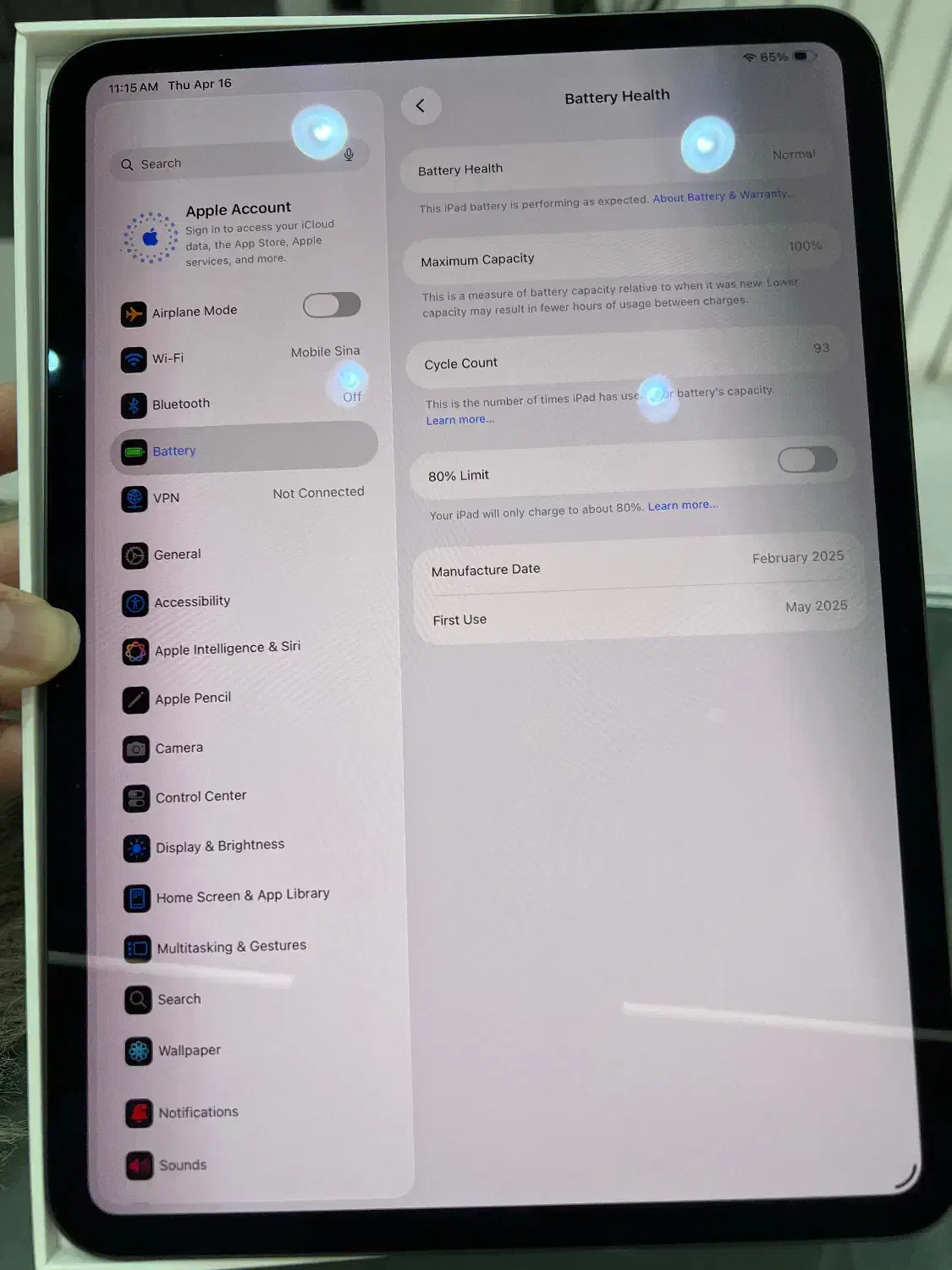 Ipad pro 11inch M4 256G|تبلت|تبریز, |دیوار