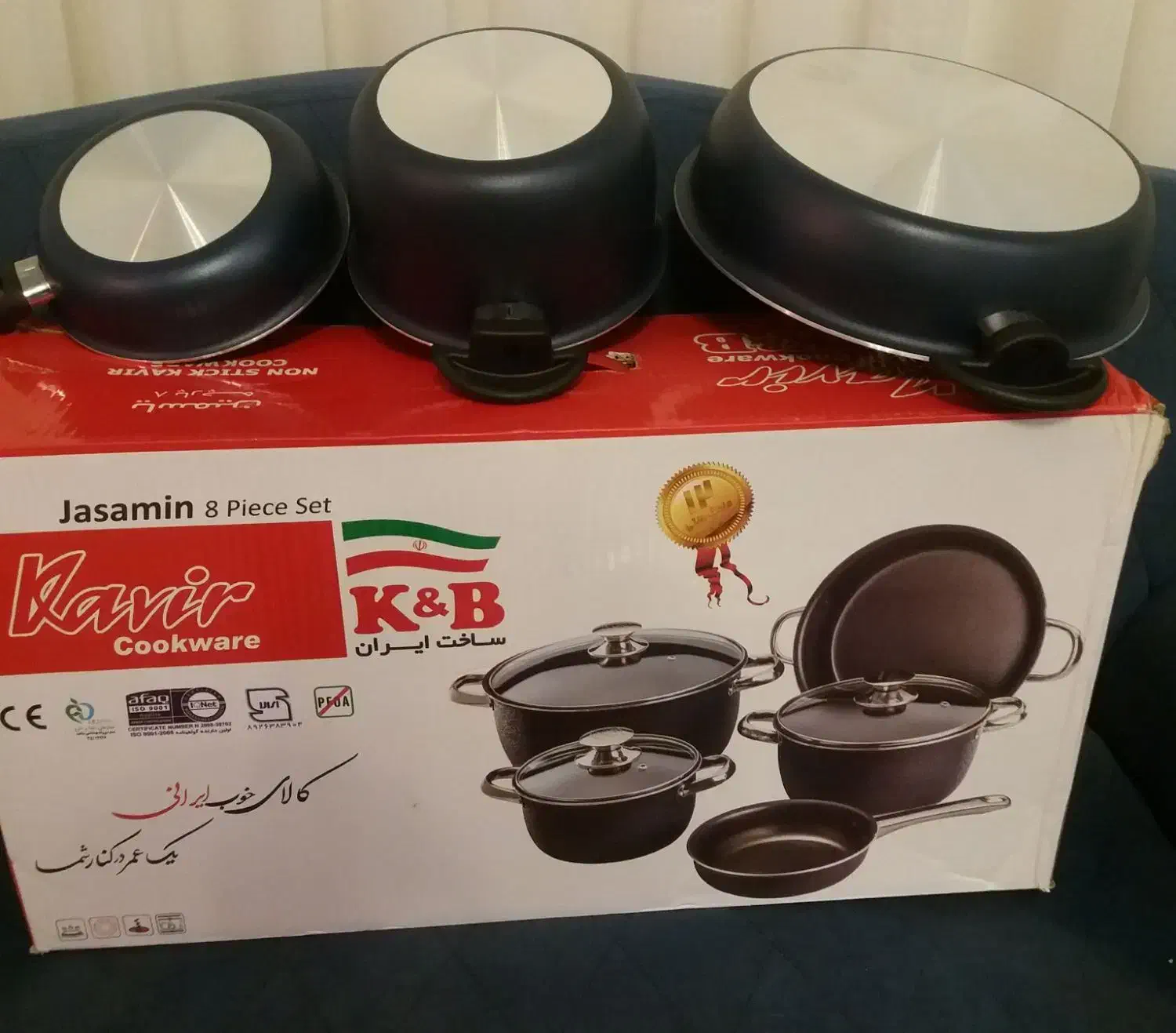 سرویس قابلمه ۸ پارچه کویر و سرویس قاشق چنگال|ظروف پختوپز|تهران, شهرک چیتگر|دیوار