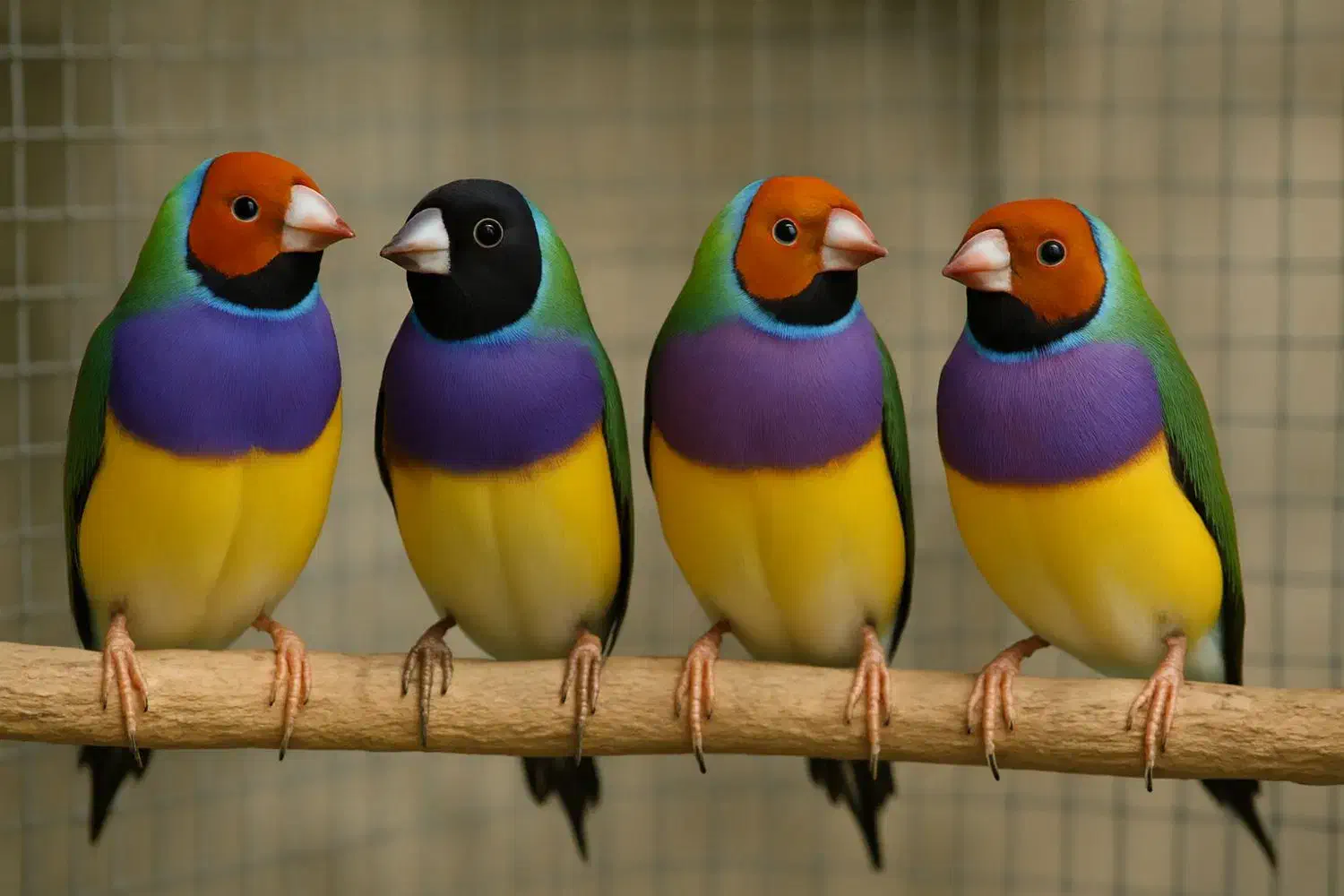 فنچ گلدین|پرنده|بندرعباس, |دیوار