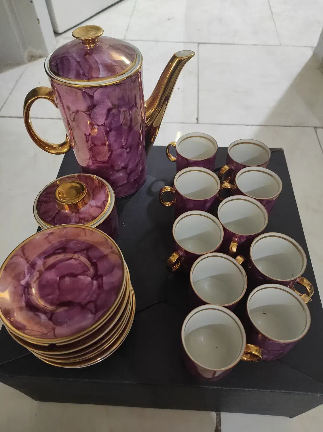 قهوه خوری ۶ نفره لهستانی آنتیک|ظروف سرو و پذیرایی|تهران, سازمان برنامه جنوبی|دیوار