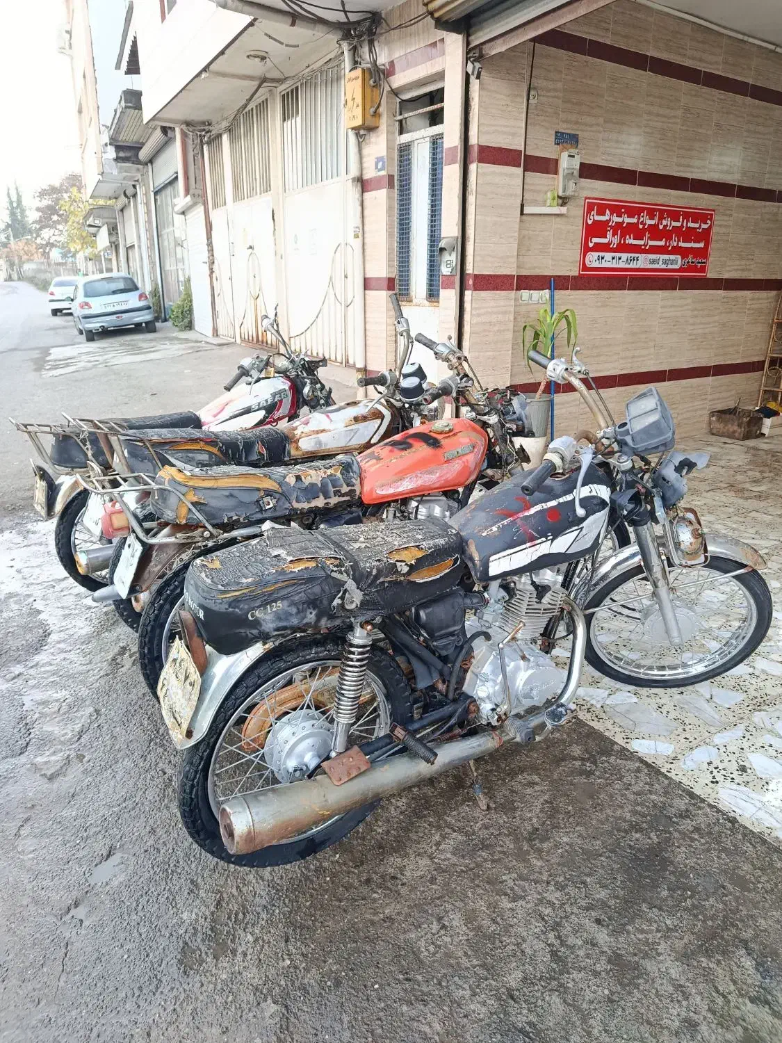موتور مزایده خاموش|موتورسیکلت|رشت, حومه رشت|دیوار
