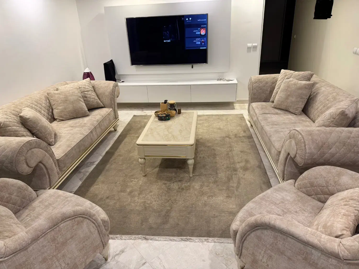 مبل راحتی ۸نفره|مبلمان خانگی و میز عسلی|تهران, سعادت‌آباد|دیوار