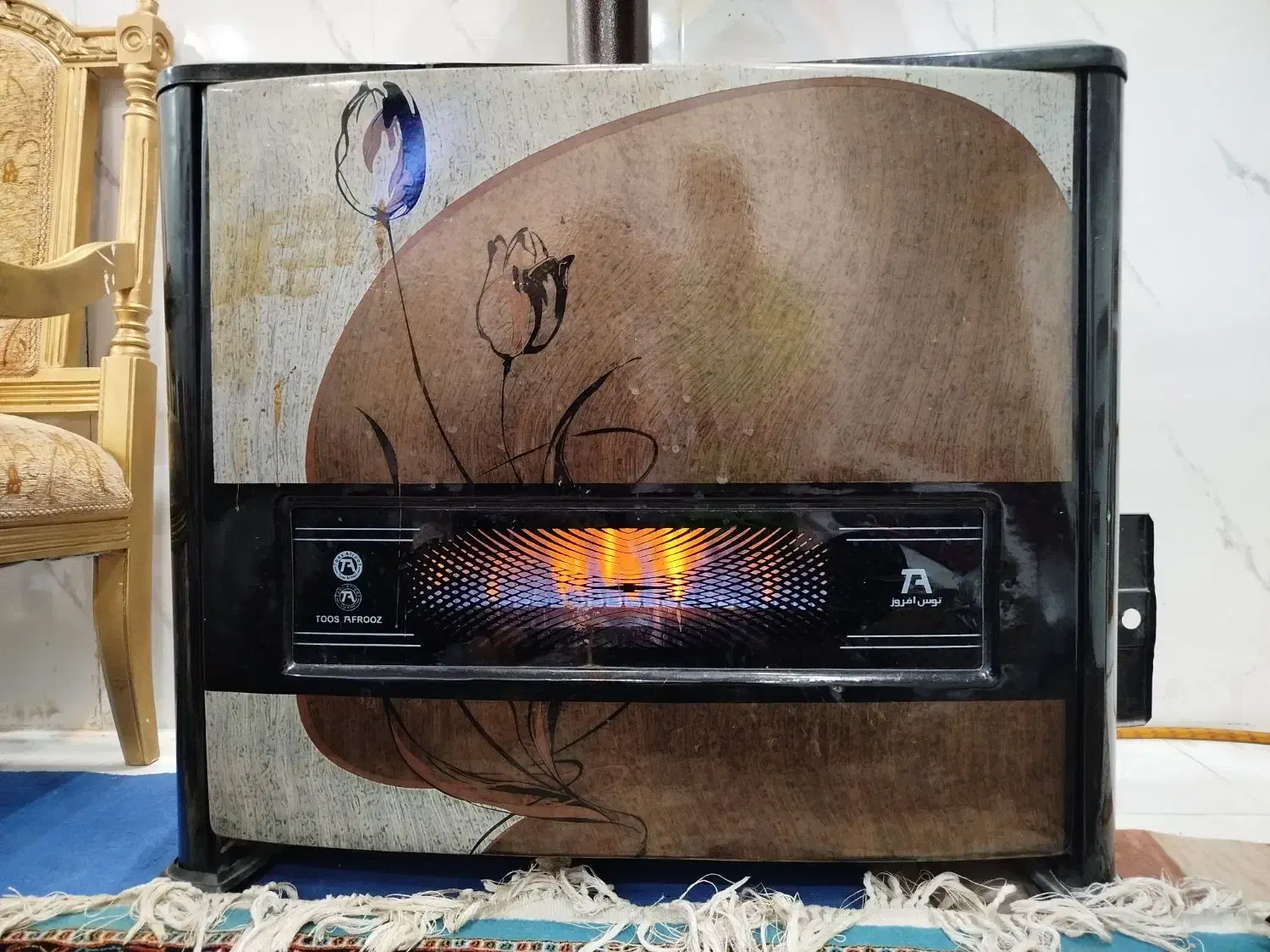 بخاری توس افروز|بخاری، هیتر، شومینه|مشهد, قائم|دیوار
