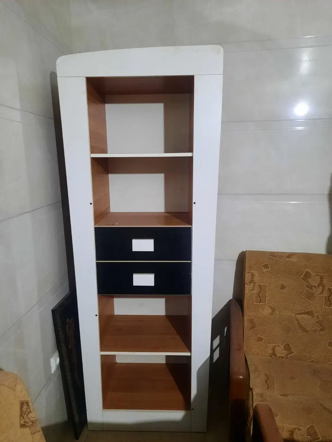 کتابخانه چوبی|کتابخانه، شلف، قفسههای دیواری|کرمانشاه, |دیوار