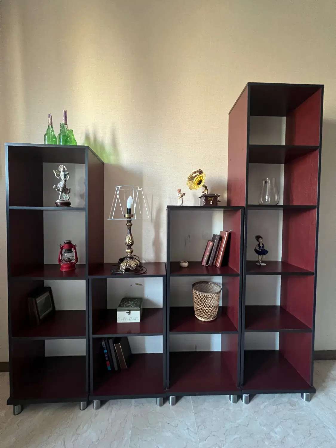 کتابخانه استندچوبی ام دی اف ویترین|کتابخانه، شلف، قفسه‌های دیواری|تهران, پردیسان|دیوار