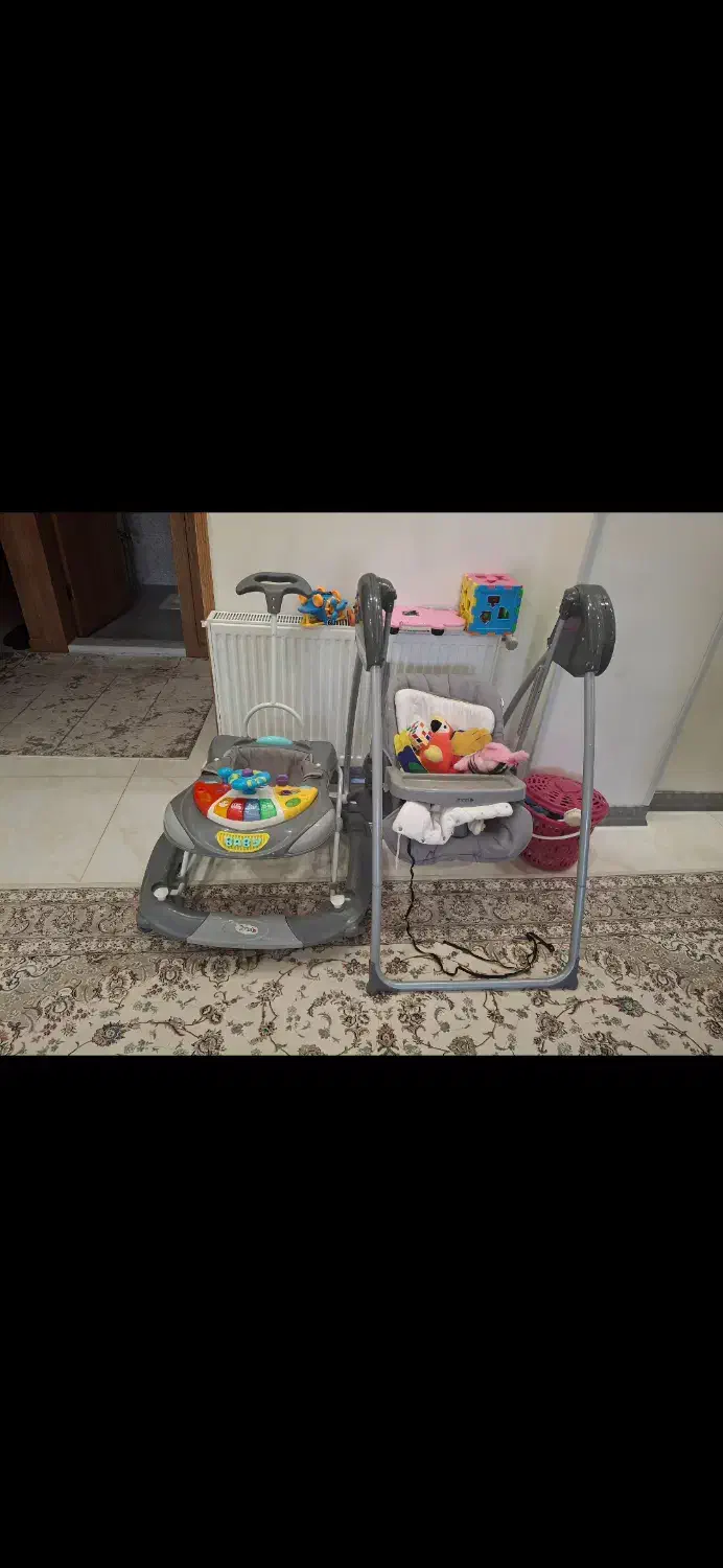 ست تاب وصندلی غذا به همراه تخت پارک|کالسکه و لوازم جانبی|اصفهان, جاوان|دیوار