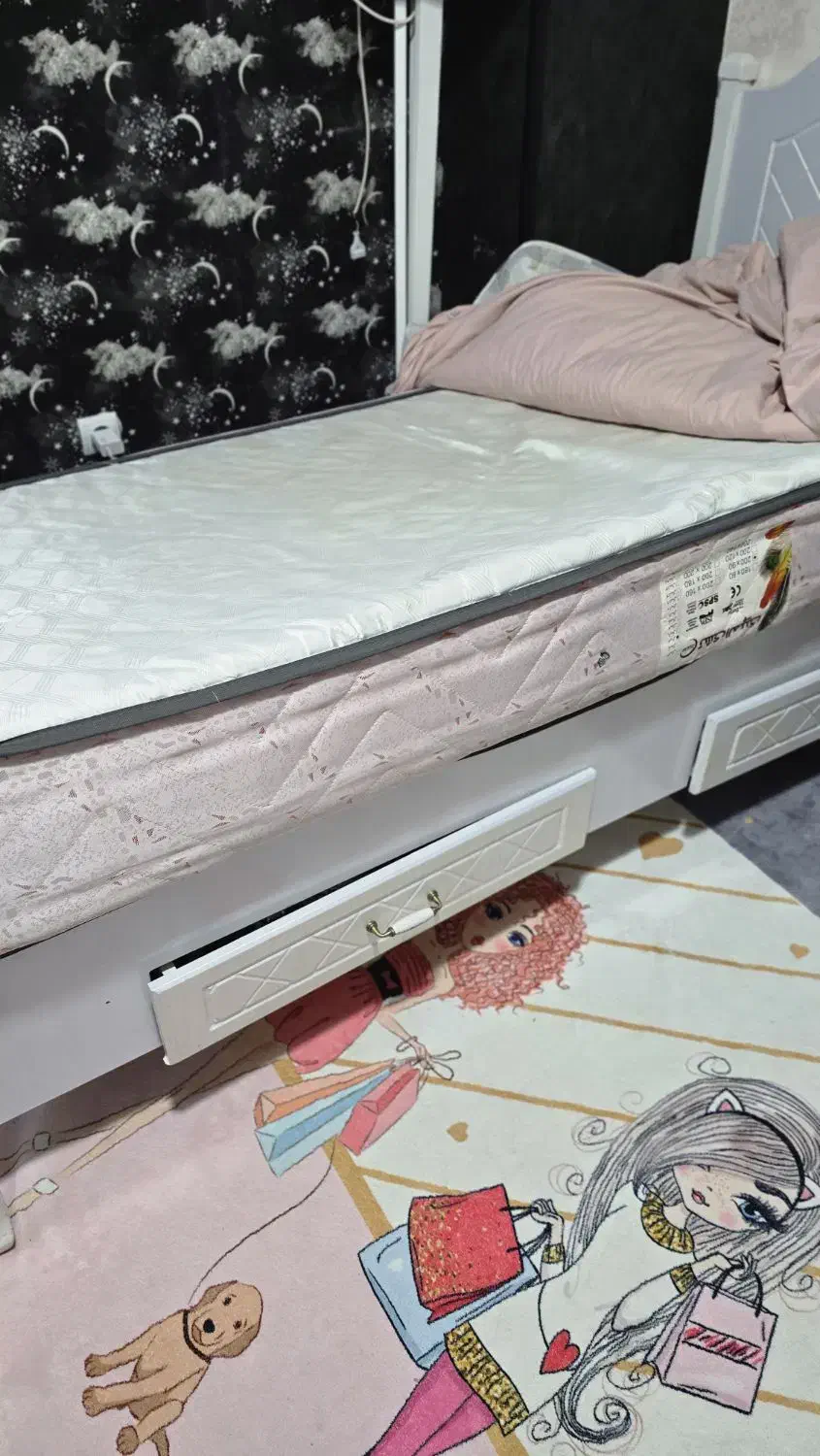 تخت تک نفره با تشک|تخت و سرویس خواب|پاکدشت, پاکدشت (مامازند)|دیوار