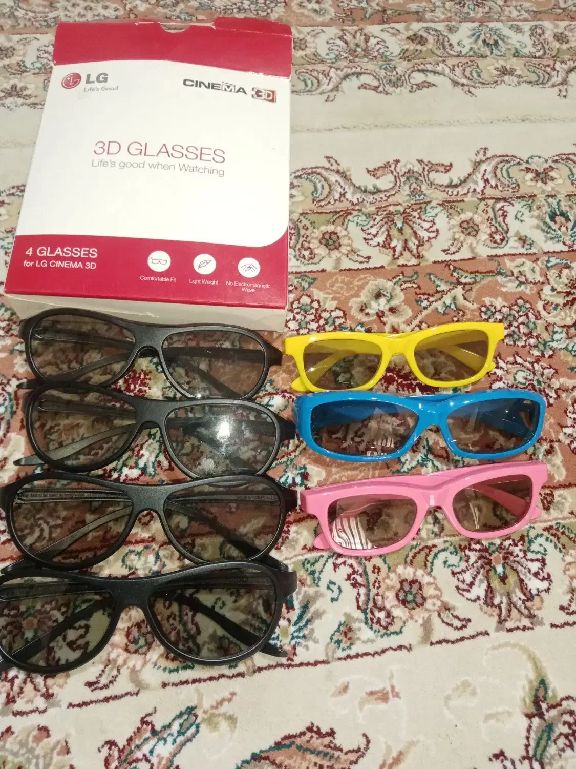 عینک سه بعدی تلویزیون ال جی|تلویزیون و پروژکتور|سبزوار, سجاد|دیوار