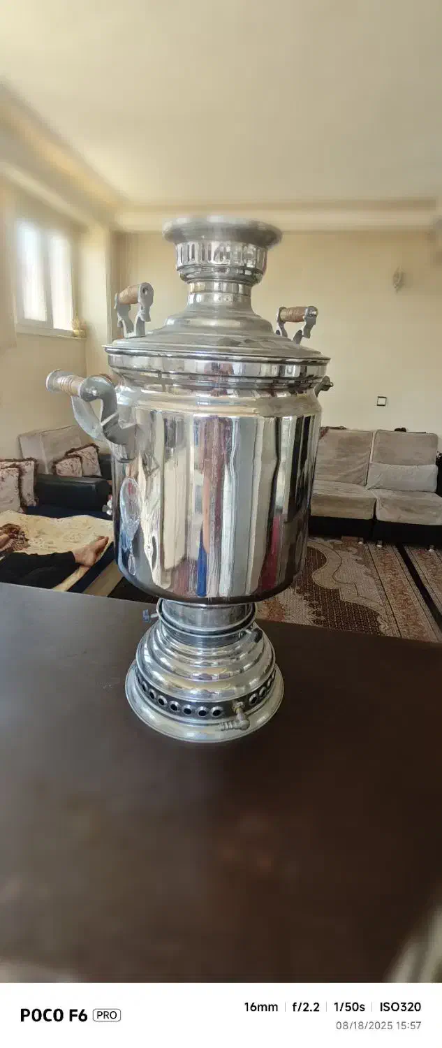 سماور ۲۰لیتریو قهوه سازدوقلو|سماور، چای‌ساز، قهوه‌ساز|تبریز, |دیوار