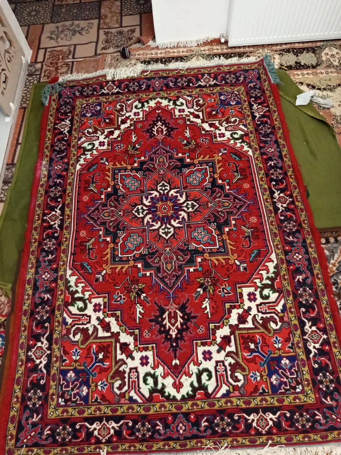 فرش دستبافت خالچا نونو در ابعاد۱ونیم در۲و۳۰ سانت|فرش|تهران, خلیج فارس|دیوار