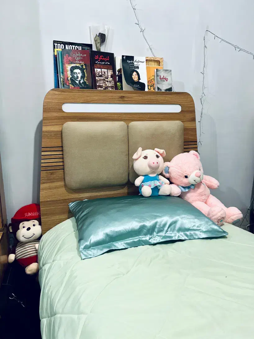 تختخواب تک نفره+دوکشو زیرتخت|تخت و سرویس خواب|گنبد کاووس, |دیوار