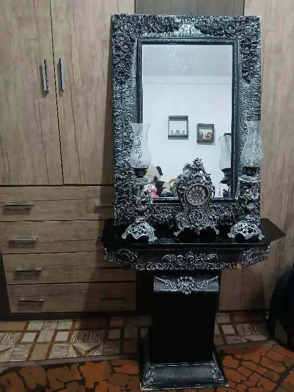 آیینه و شمعدان|بوفه، ویترین، کنسول|محمدیه-قزوین, |دیوار