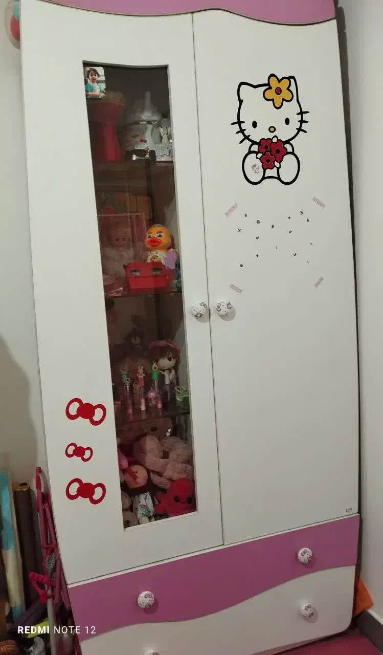 سرویس خواب کودک دخترانه|تخت و سرویس خواب|گرگان, |دیوار