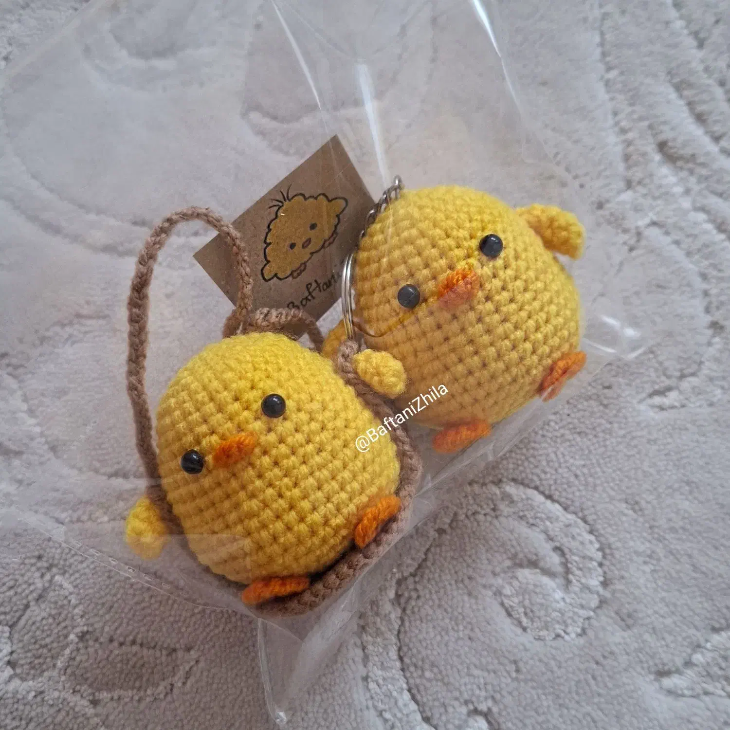 جوجه بافتنی آویز و جاکلیدی اش|اسباببازی بچه|شیراز, بعثت|دیوار