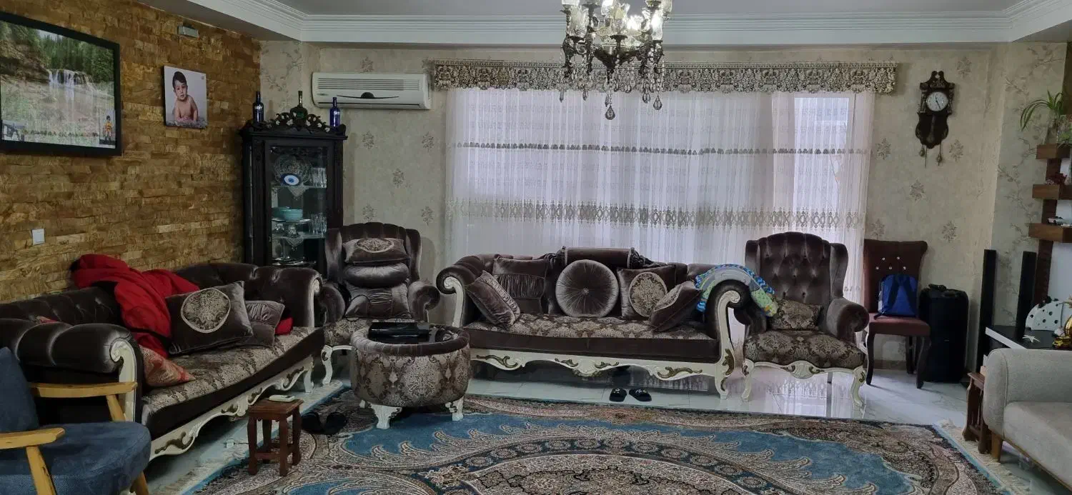 مبل استیل سلطنتی ۸نفره|مبلمان خانگی و میز عسلی|رامسر, |دیوار