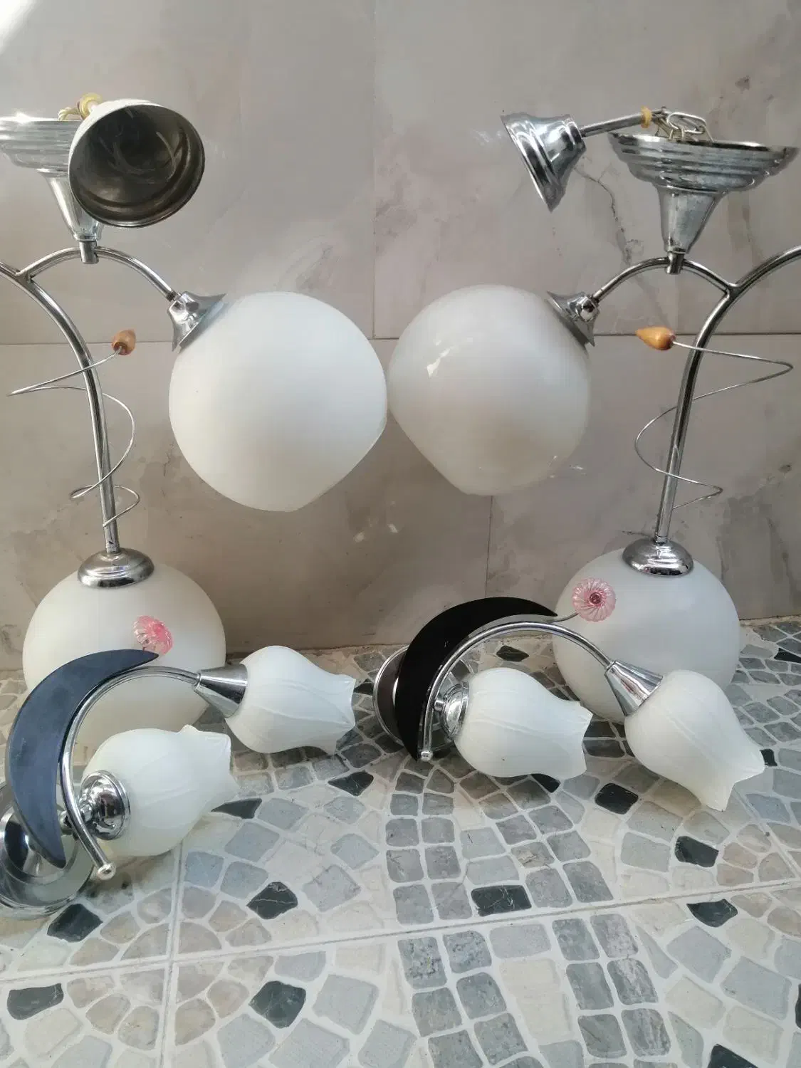 لوستر|لوستر و چراغ آویز|رشت, جانبازان|دیوار