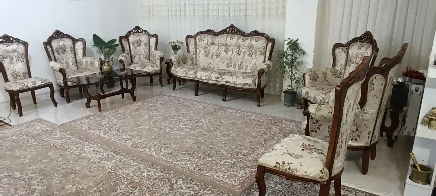 مبل استیل چوب گردو|مبلمان خانگی و میز عسلی|آمل, |دیوار