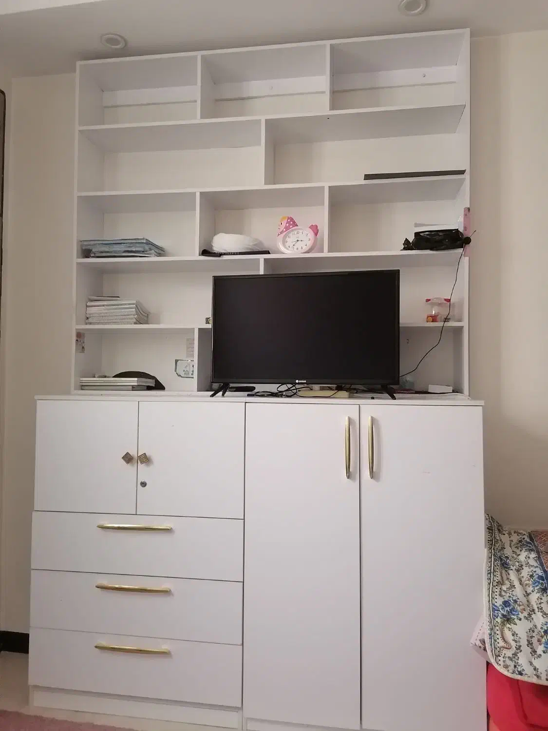 کمد و قفسه کتاب|کتابخانه، شلف، قفسههای دیواری|قم, انسجام|دیوار