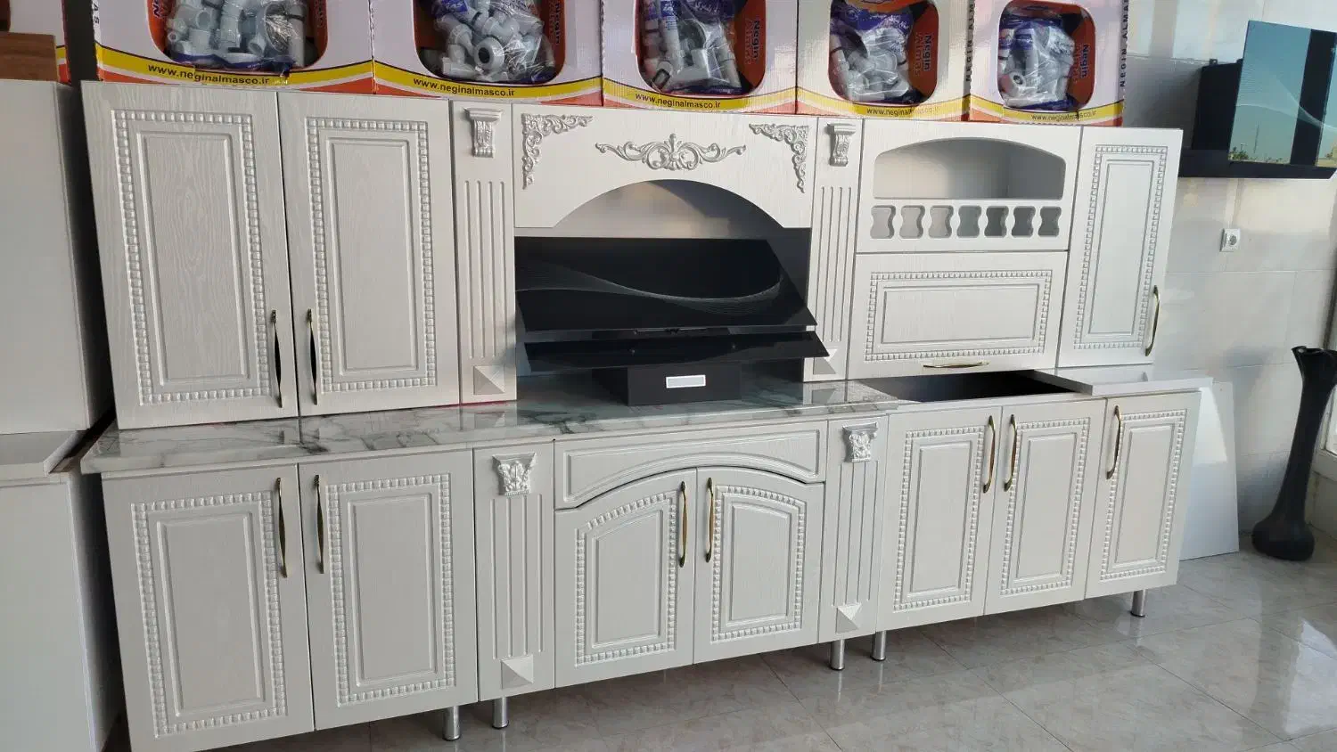 تولیدی کابینت اماده هیراد فروش با چک صیادی معتبر|مصالح و تجهیزات ساختمان|قروه, |دیوار