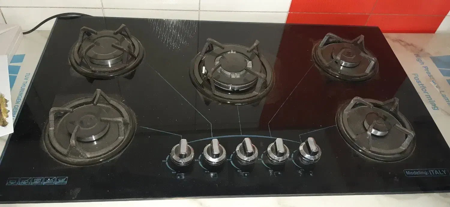 گاز رومیزی شیشه ای ترموکوپل دار|اجاق گاز و لوازم برقی پختوپز|باسمنج, |دیوار