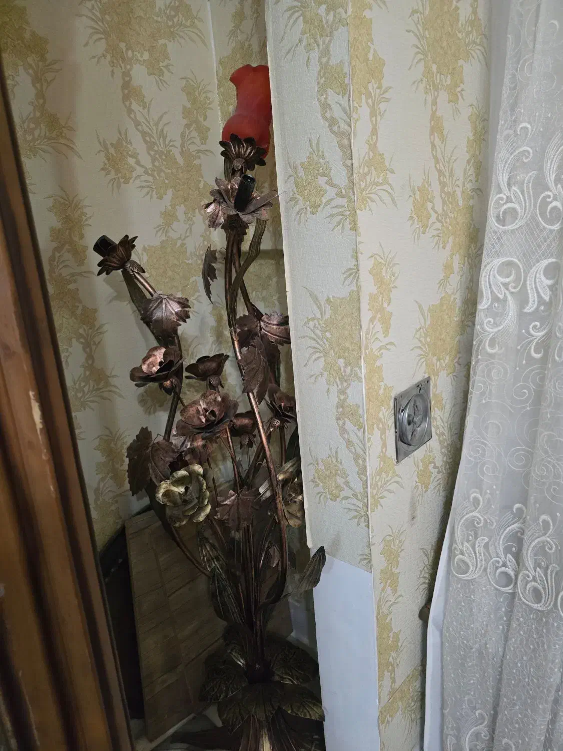 آباژور برنزی|چراغ خواب و آباژور|تبریز, |دیوار