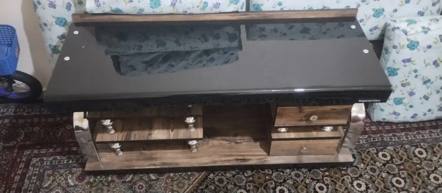 میز  تلویزیون چوب شیشه|میز تلویزیون|سنندج, |دیوار
