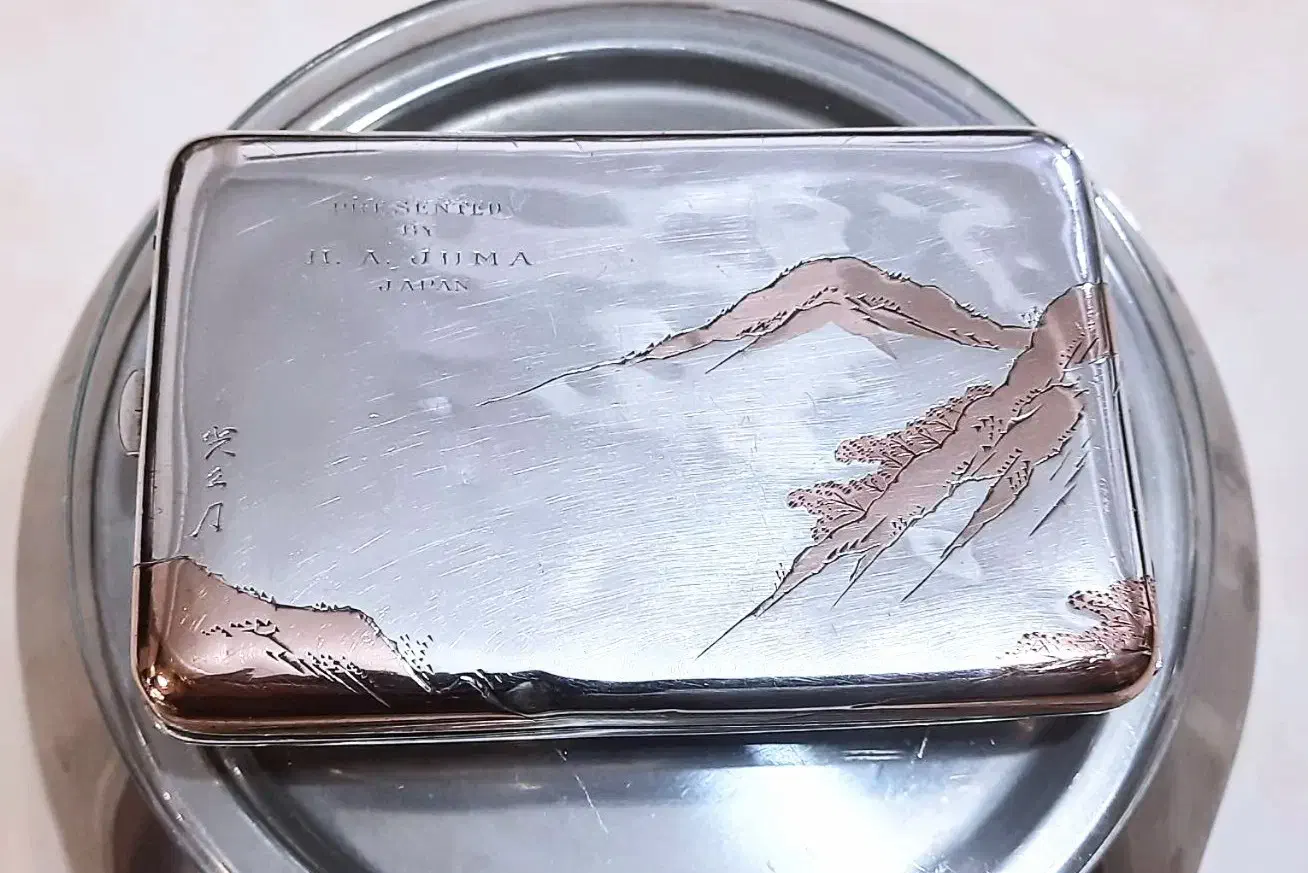 جاسیگاری ژاپنی - 110 گرم نقره 950 - عتیقه|کلکسیون اشیاء عتیقه|تهران, نیروی هوایی (پیروزی)|دیوار