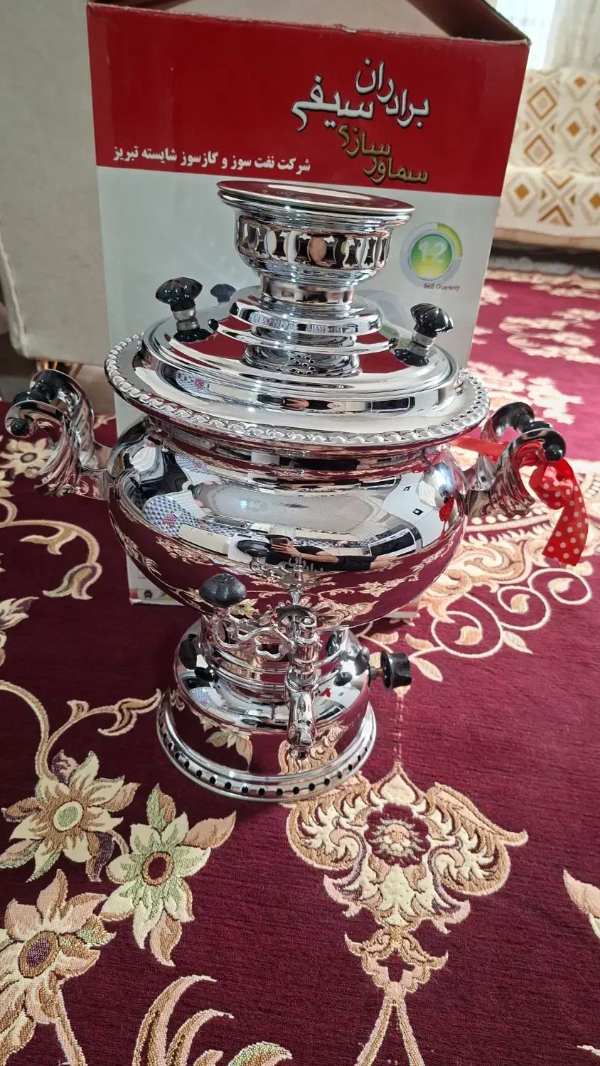 سماور گاز سوز ۵و۶ لیتری|سماور، چای‌ساز، قهوه‌ساز|اردبیل, |دیوار