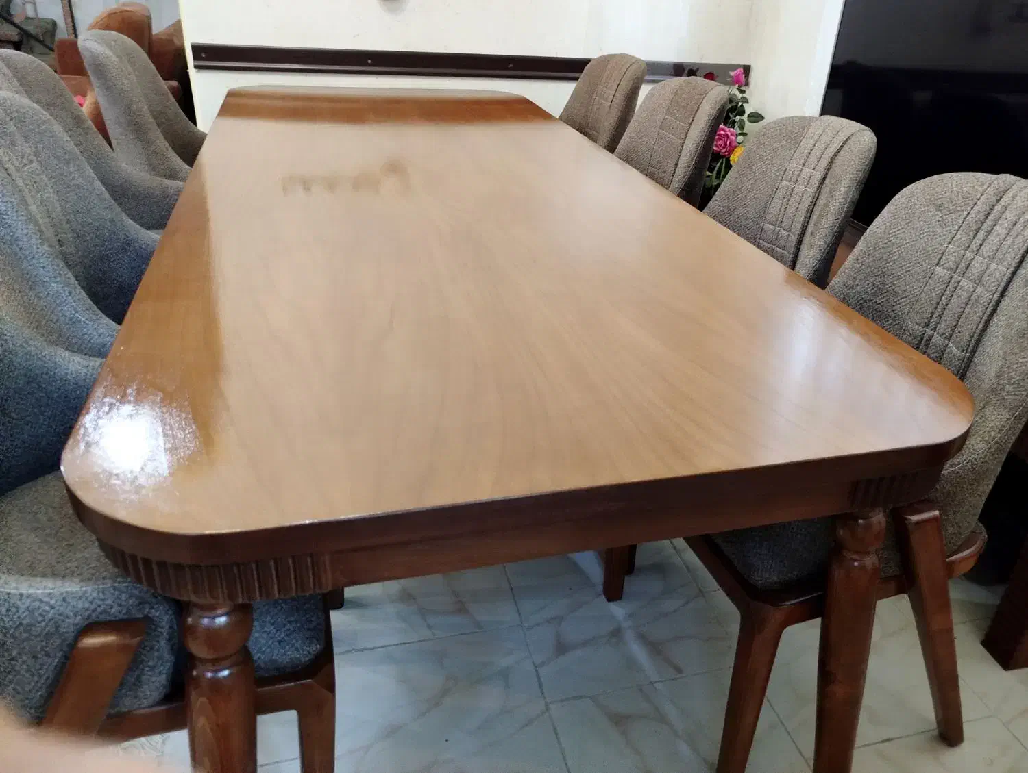 میز ناهارخوری هشت نفره نو|میز و صندلی غذاخوری|رامسر, |دیوار